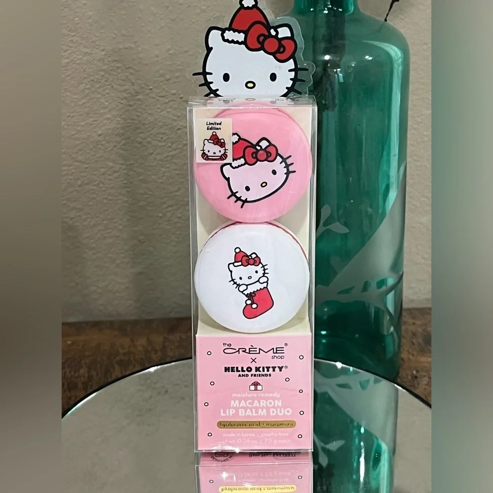 The Creme Shop x Hello Kitty Macaron Lip Balm Duo, new!